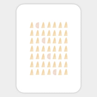 Yellow traingle pattern Sticker